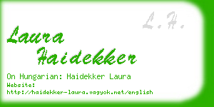 laura haidekker business card